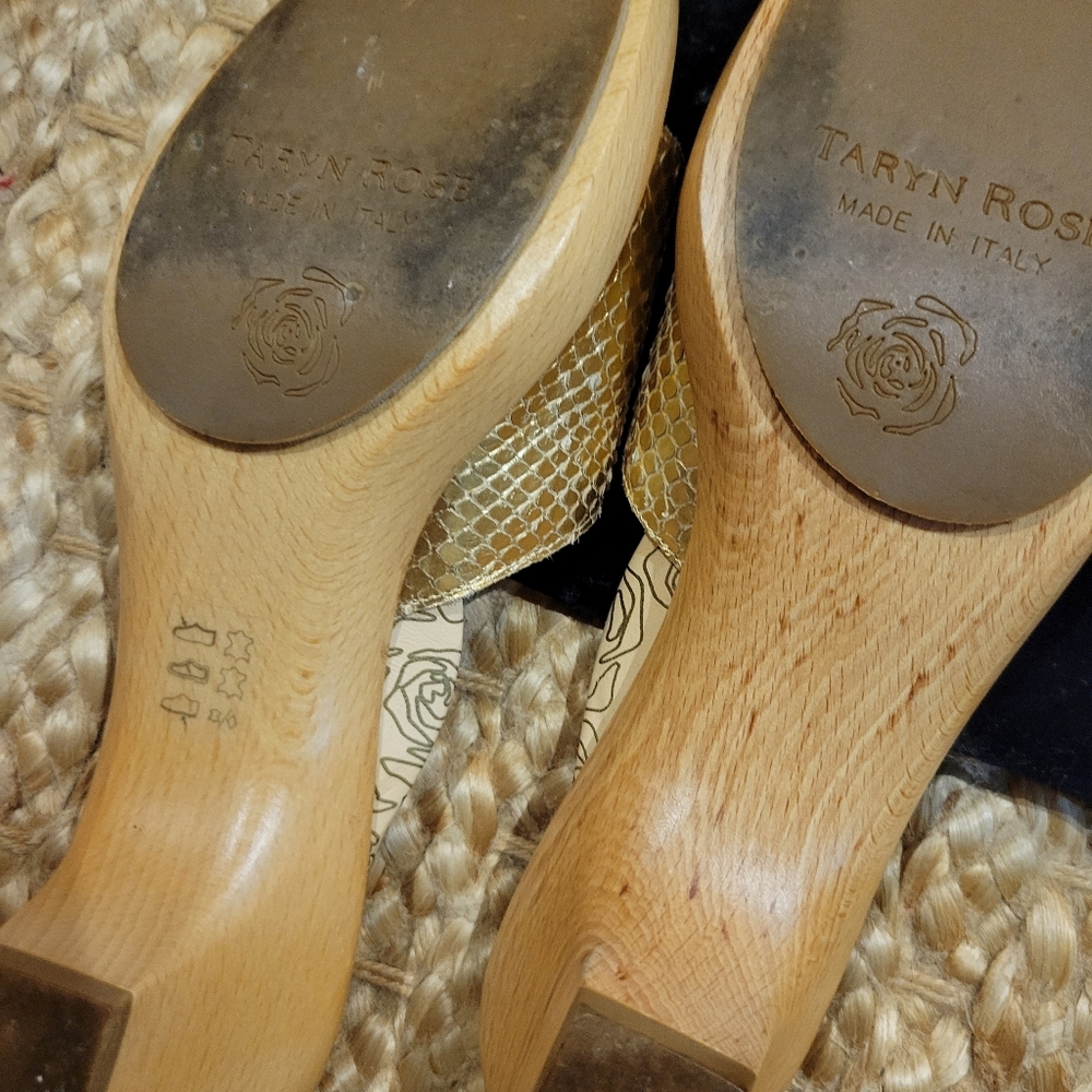 Taryn Rose Sandals With Rhinestone Buckles - Picture 4 of 10
